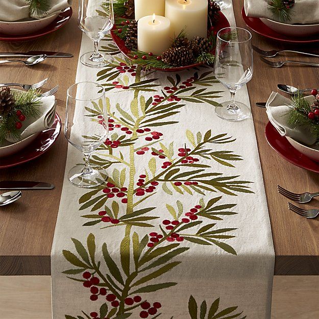 10 Best Christmas Table Runners and Linens in 2018 - Festive Holiday ...