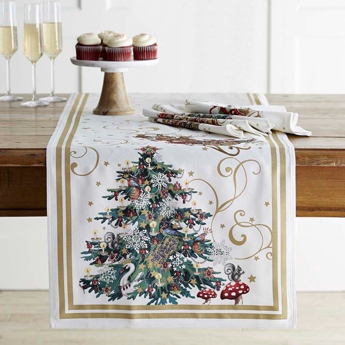 10 Best Christmas Table Runners and Linens in 2018 Festive Holiday