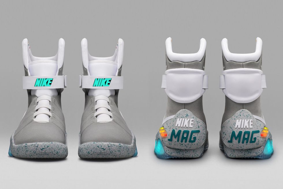 Nike Mags self-lacing shoes