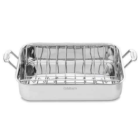 Cuisinart Chef's Classic Stainless 16-Inch Rectangular Roaster with Rack