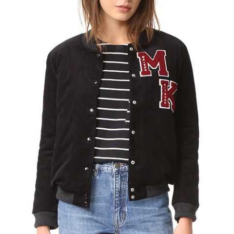 wybzd Women Y2k Oversized Bomber Jacket Button Down PU Baseball Coat  Harajuku Vintage Fall Varsity Jacket Outwear Black Red M - Walmart.com