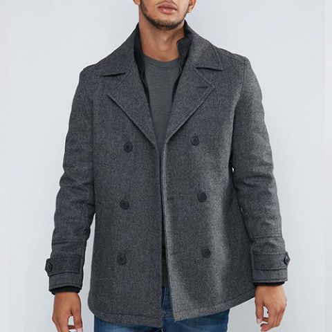 Asos mens hotsell pea coat