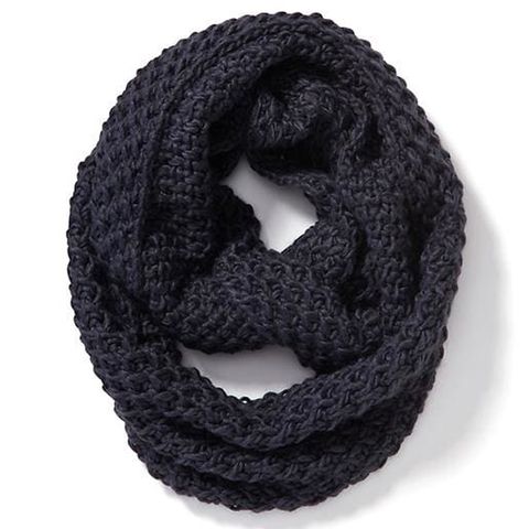 old navy honeycomb stitch infinity scarf in navy
