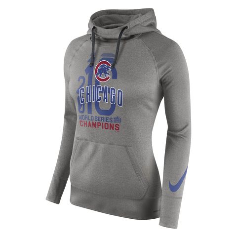womens chicago cubs world champions MLB hoodie nike