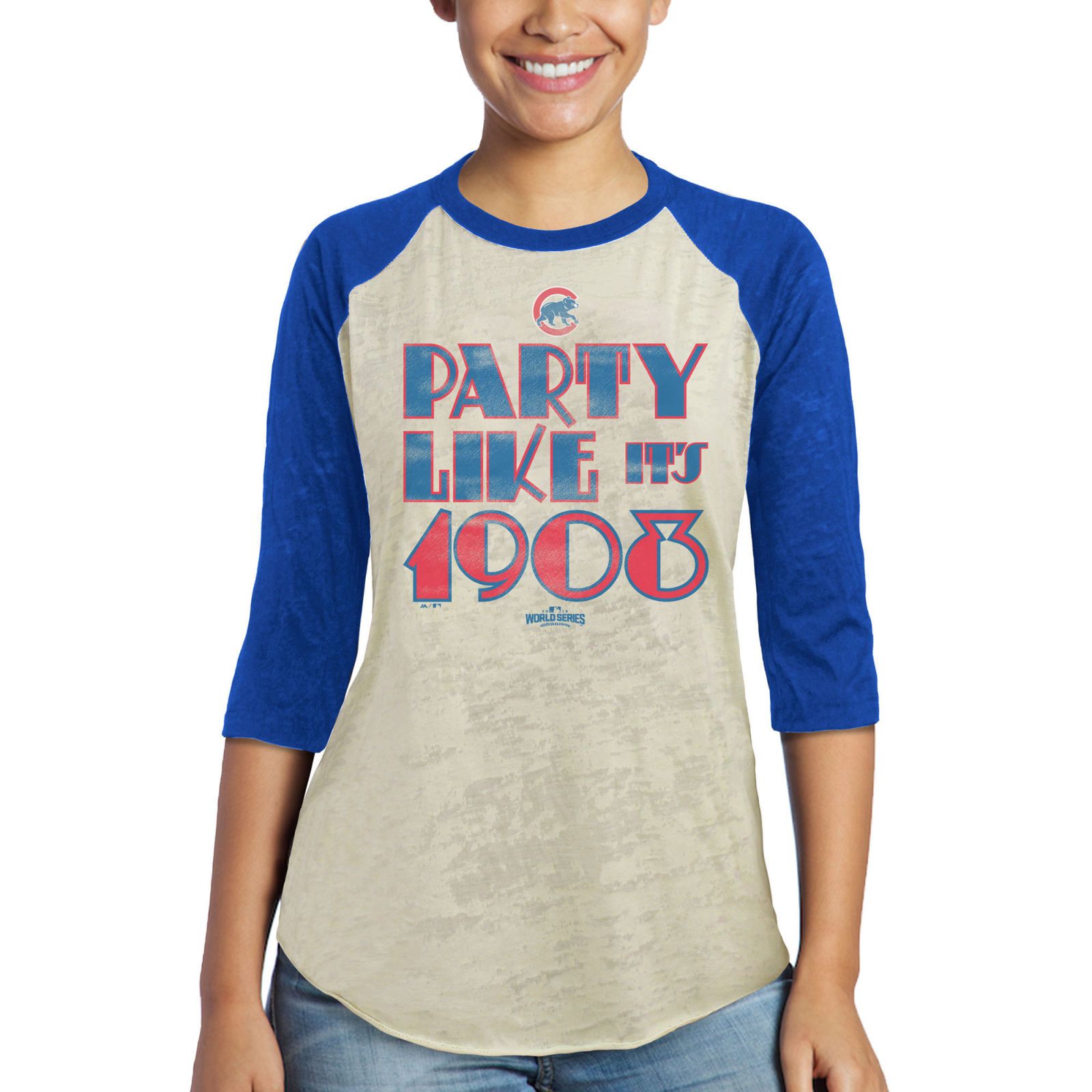 women's chicago cubs world series shirt