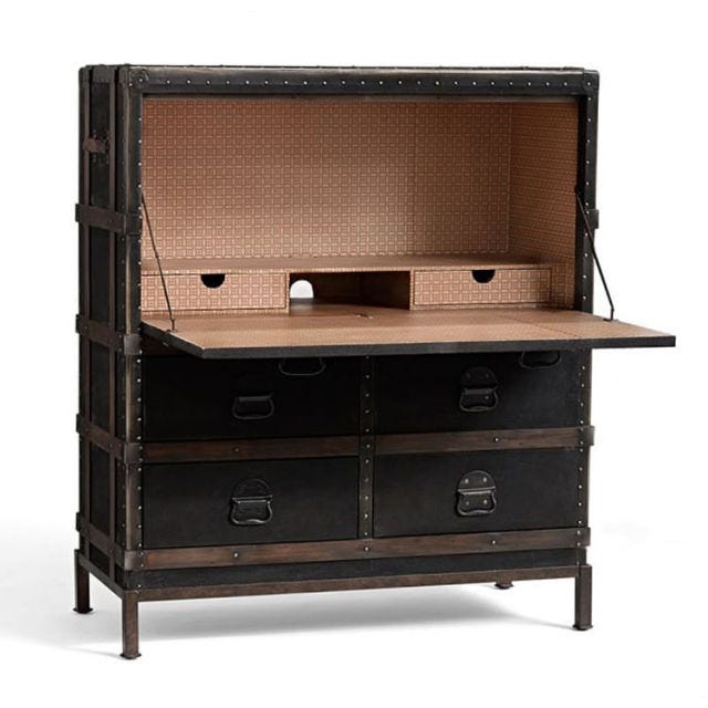 11 Best Secretary Desks For Small Es In 2018 Modern And Pottery Barn Ludlow Trunk Secretary Desk