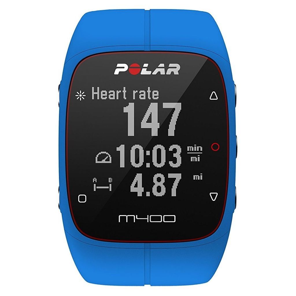 Polar m400 with heart rate outlet monitor