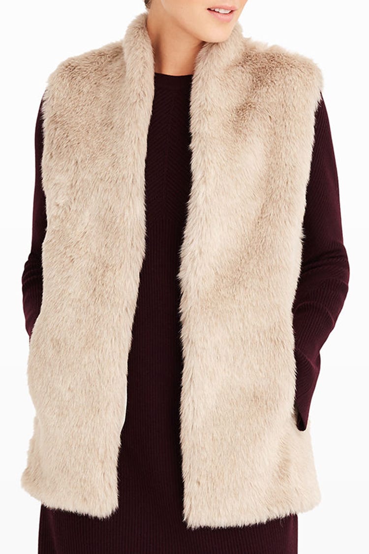 Where can i find a fur vest Fur vests are quintessentially versatile, making them a great transitional piece of outerwear that any woman could appreciate. While sleeveless they might be, their furry construction makes them just the right amount of warm.