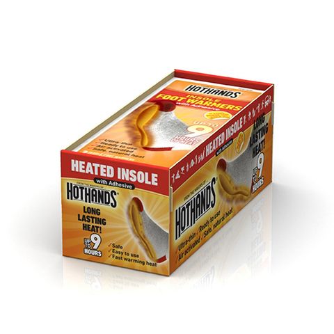 <p><em data-redactor-tag="em" data-verified="redactor"><strong data-redactor-tag="strong" data-verified="redactor">Hothands Heated Insoles, from $15</strong></em> <a href="https://www.amazon.com/HotHands-Insole-Foot-Warmers-pairs/dp/B001UQXAT6?tag=bp_links-20" target="_blank" class="slide-buy--button" data-tracking-id="recirc-text-link">BUY NOW</a></p>

<p>These heated insoles are air-activated, so as soon as you open them you'll get up to nine hours of foot-warming power. These insoles stay in place thanks to small rubber bumps on the bottom side, so you don't have to worry about any sticky adhesive getting on your insoles. You can buy them in packs, starting at $13 for five pairs. They fit into every shoe, from boots to sneakers. </p>