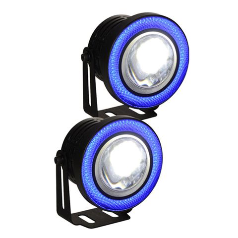 Universal Projector-Style Fog Lights with Blue Halo Rings