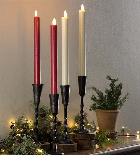 Plow & Hearth Flameless LED Taper Candle Pair