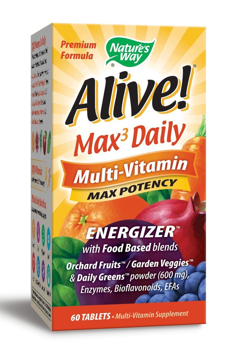 Nature S Way Alive Max Daily Multi Vitamin Nature S Way Alive Max Daily Multi Vitamin