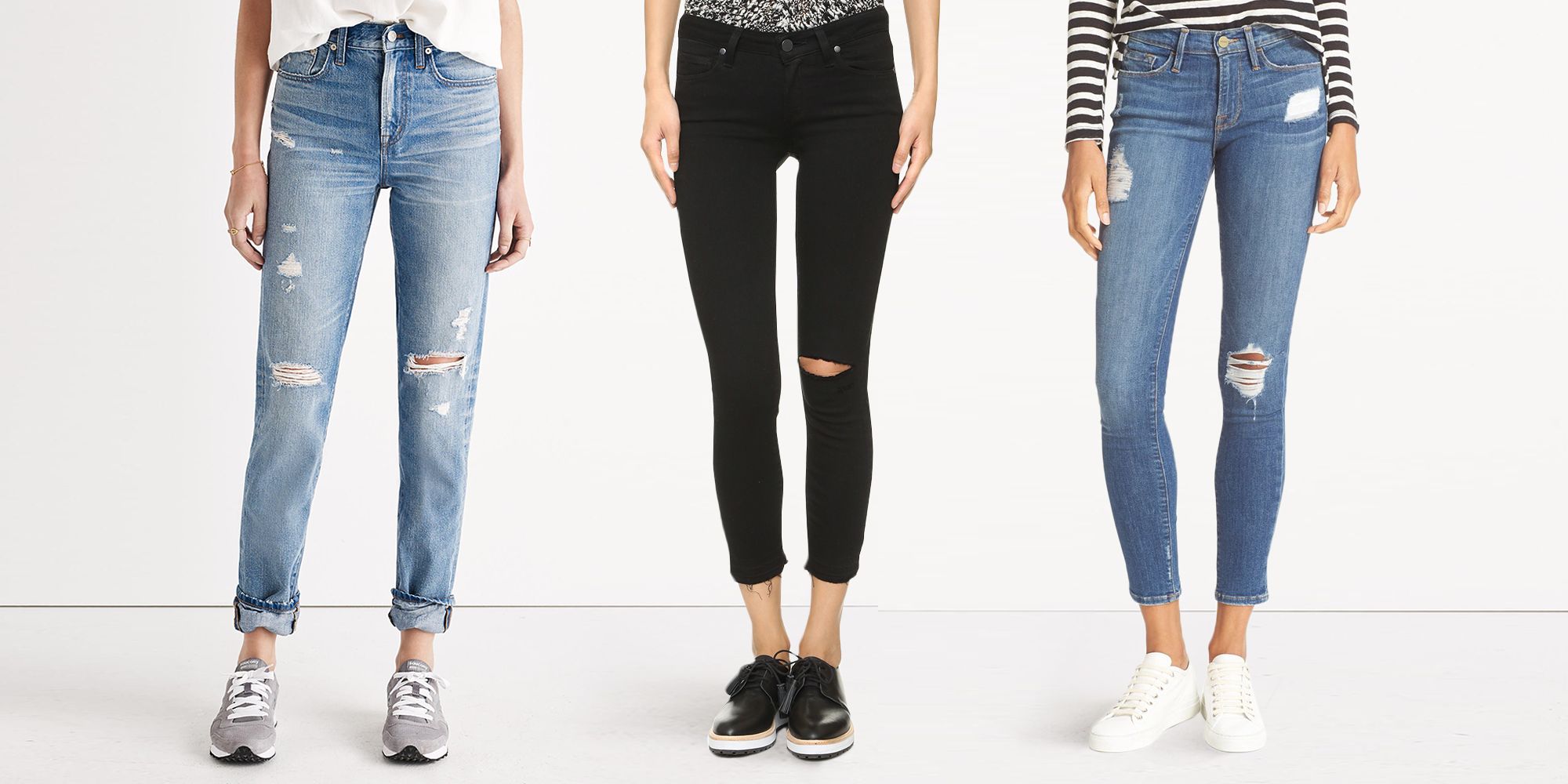 types of ripped jeans for womens