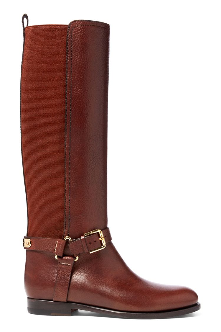 Brown and Black Riding Boots for Women