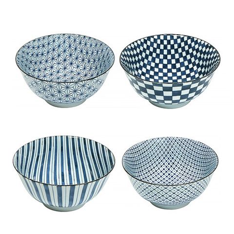 Miya Four Pattern Bowl Set