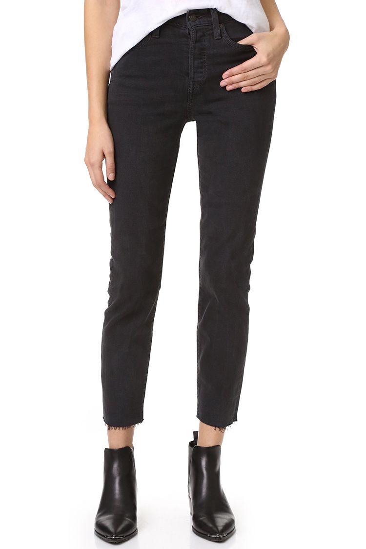 levi's 501 skinny well worn black