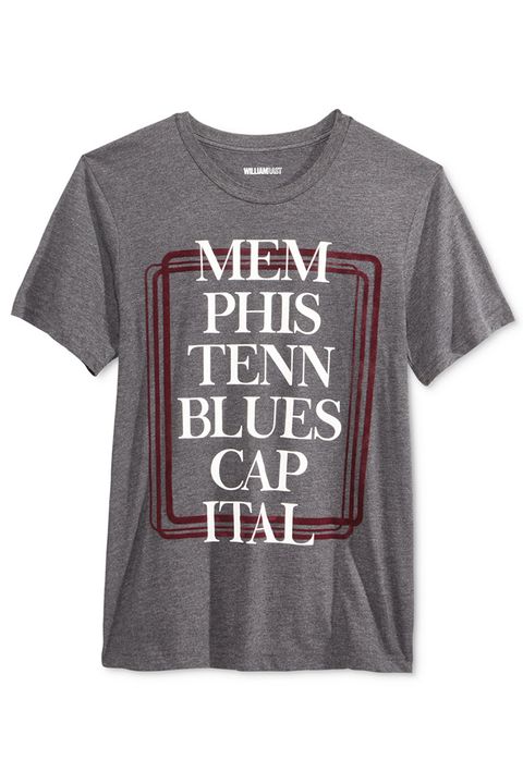 WILLIAM RAST Men's Blues Capital Graphic-Print T-Shirt