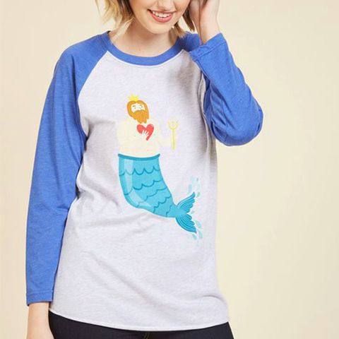 Modcloth Sea-ing is Believing Top