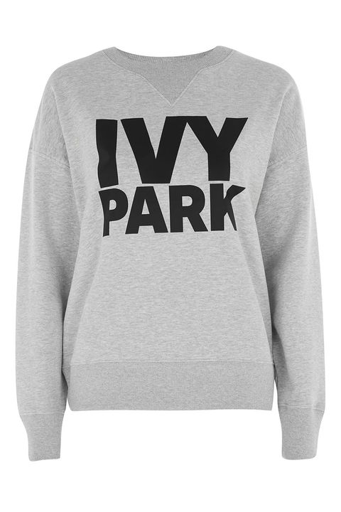 ivy park logo sweatshirt gray