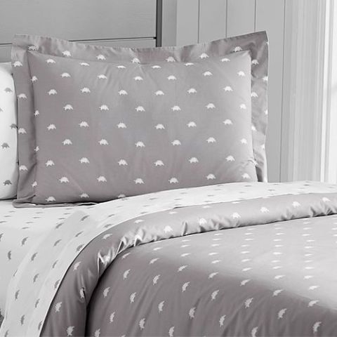 monochrome dinosaur bedding