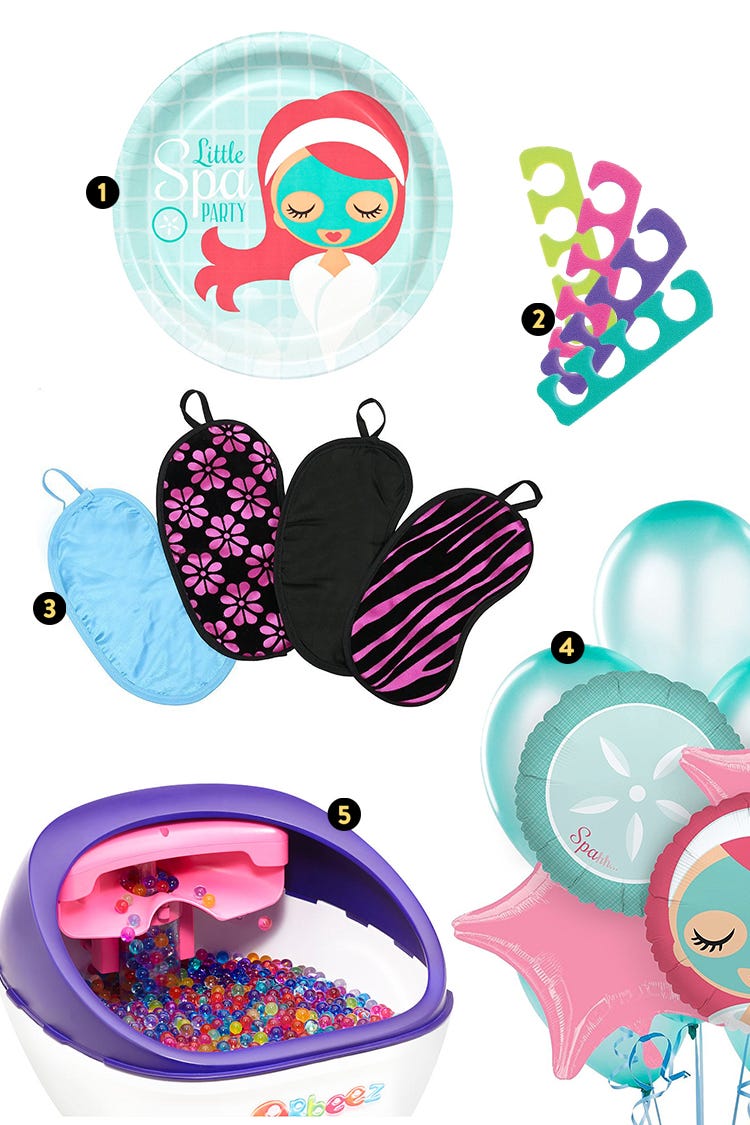 spa birthday party theme