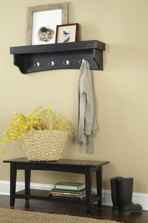 Alcott Hill Bel Air -Piece Hall Tree Coat Hook and Bench Set