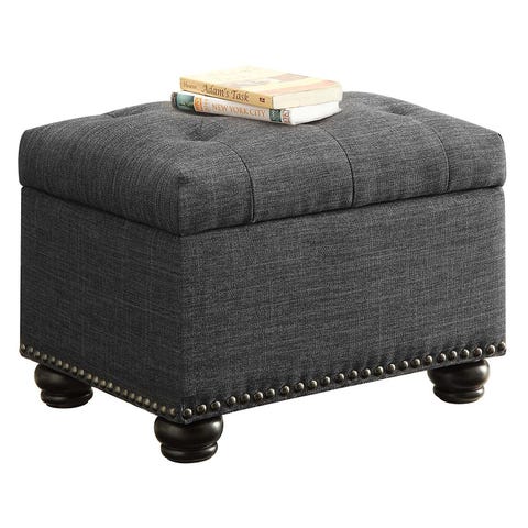 10 Best Storage Ottomans In 2018 Reviews Of Stylish Convenience Concepts Designs 4 Comfort 5th Avenue Storage Ottoman