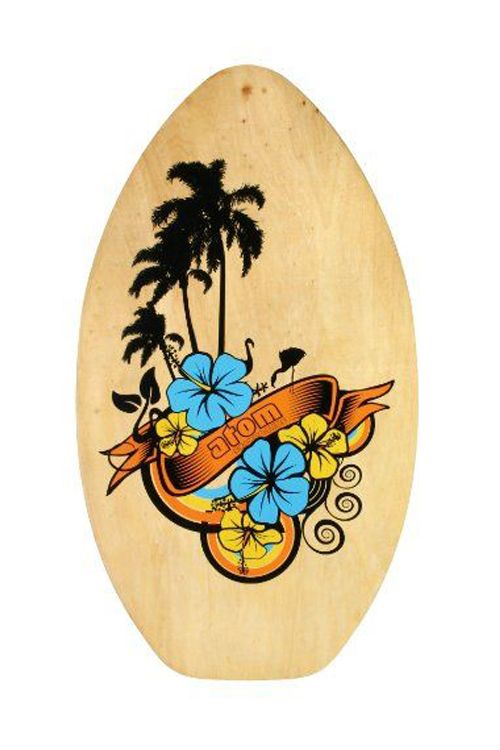 wooden boogie board