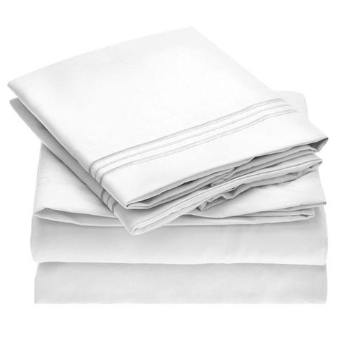 10 Best White Sheet Sets Of 2018 Silky Soft Cotton Satin And Mellanni Microfiber Bed Sheet Set