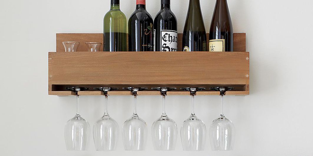 10 Best Wall Mounted Wine Racks In 2018, Wooden Wine Holder For Wall