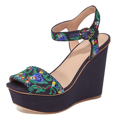 tory burch sonoma embroidered platform wedges