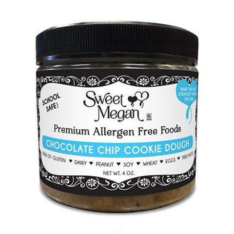 Sweet Megan Edible Bake-able Allergen Free Chocolate Chip Cookie Dough