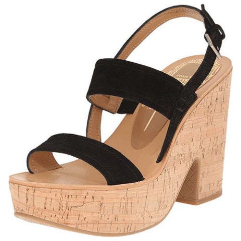 dolce vita cork wedge sandals