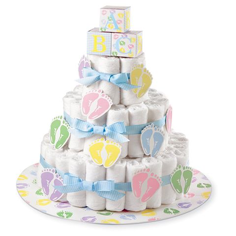Best Diaper Cakes and Diaper Cake Ideas for Baby Shower Gift and Gender Reveal Parties
