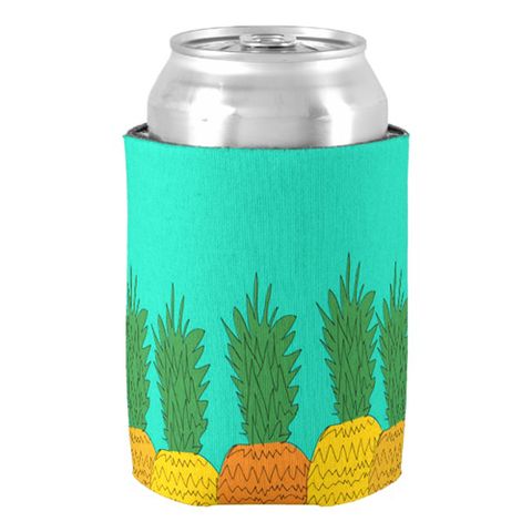 Tropical Pineapple Party Beer Coozies Can Cooler