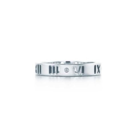 30-jähriges Jubiläum: Diamant - Modern Tiffany-Atlas-Durchbohrter Ring
