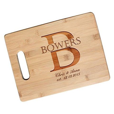 engraved wood cutting board