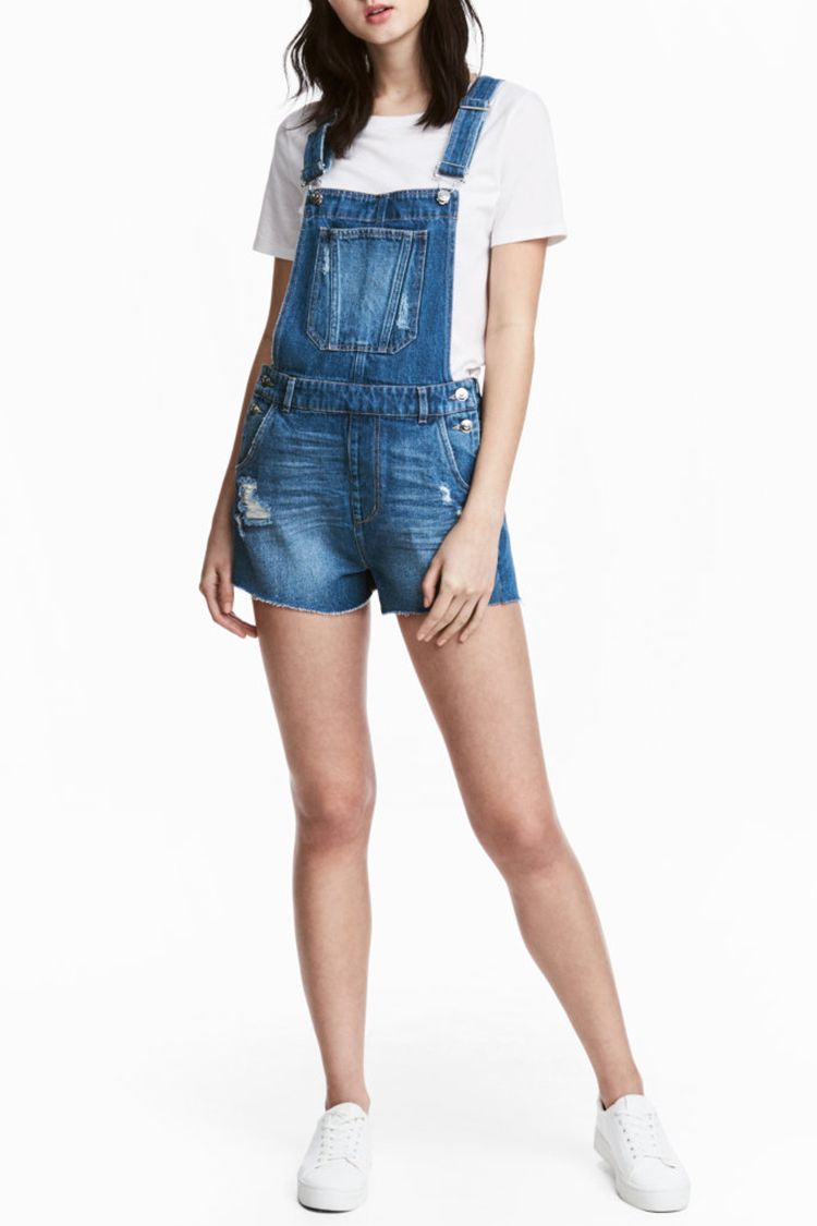 jeans overall shorts