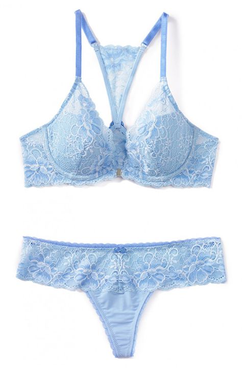 adoreme abdul contour blue lace bra and thong set