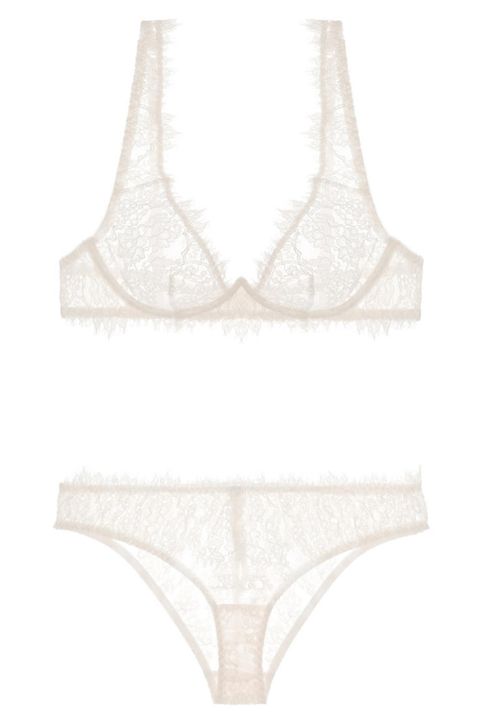 journelle grace cream lace underwire bra and bikini