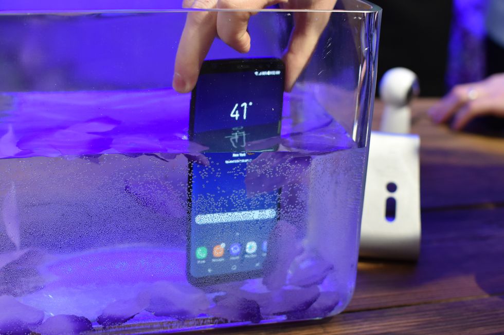 Samsung Galaxy S8 water