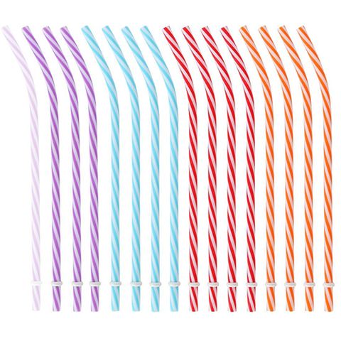 Lily's Home Plastic Drinking Bent Straws