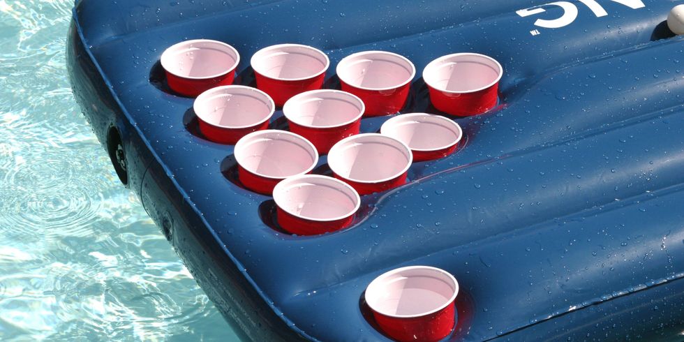 floatable beer pong table