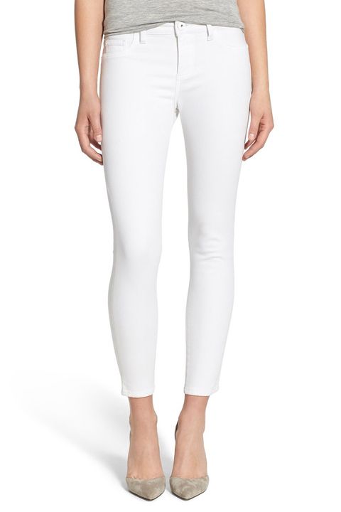 DL1961 Florence Instasculpt Crop Skinny Jeans in white