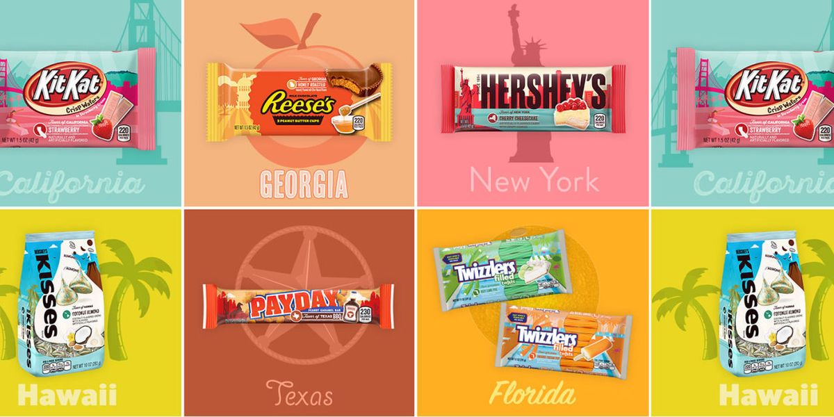 Hershey chocolate by state