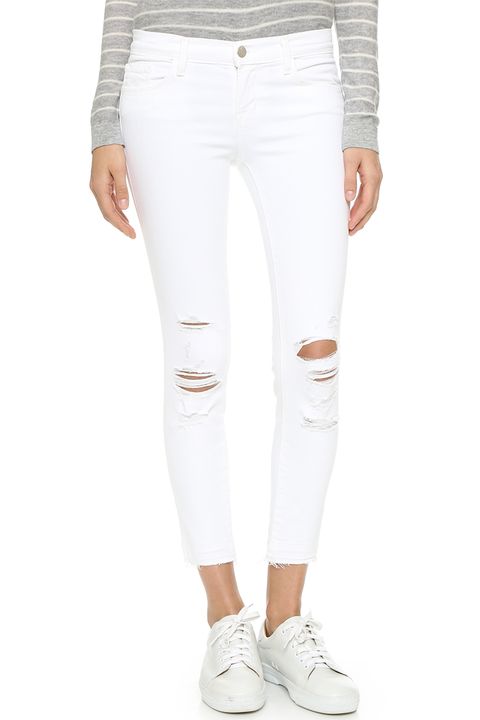 jbrand cropped distressed white jeans