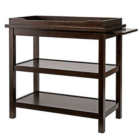 changing table dark wood