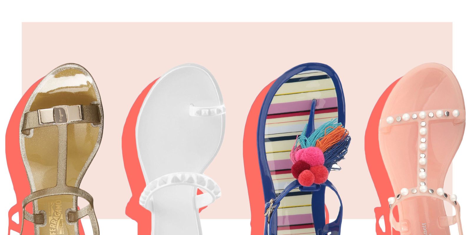 Jelly hot sale flops shoes