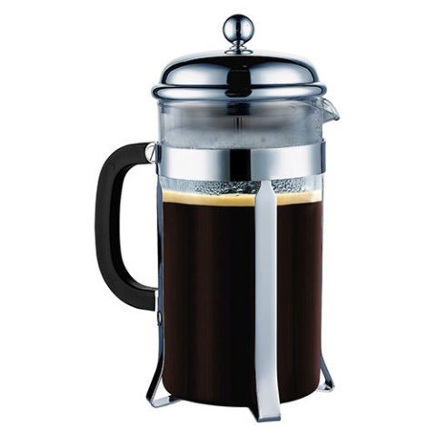 KONA French Press Small Single Serve Coffee and Tea Maker, Black