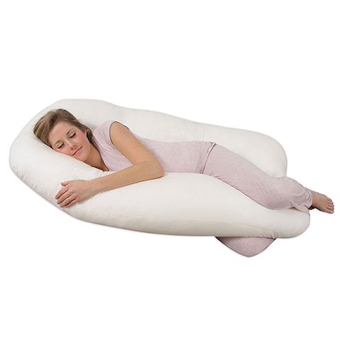 <p><strong data-redactor-tag="strong" data-verified="redactor"><em data-redactor-tag="em" data-verified="redactor">Leachco Back N' Belly Contoured Body Pillow<br>$64</em></strong> <a href="https://www.amazon.com/Leachco-Belly-Contoured-Pillow-Ivory/dp/B0002E7DIQ/?tag=bp_links-20" target="_blank" class="slide-buy--button" data-tracking-id="recirc-text-link">BUY NOW</a></p><p>Life hack — use pregnancy pillows all the&nbsp;time because they are so fucking comfy, but especially when you're on your period and feel like death.</p><p><strong data-redactor-tag="strong" data-verified="redactor">More:&nbsp;</strong><a href="http://www.bestproducts.com/home/decor/g169/best-pillows-for-sleeping/" target="_blank" data-tracking-id="recirc-text-link">20 Bed Pillows That'll Bring You So Much Comfort</a><br></p>